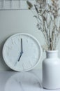 White clock Royalty Free Stock Photo
