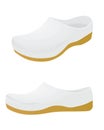 White clogs shoes