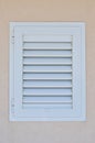 White closed shutter Royalty Free Stock Photo