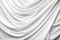 White cloth background abstract with soft waves Royalty Free Stock Photo
