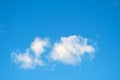 White cloud on the background of the daytime sky, copy space Royalty Free Stock Photo
