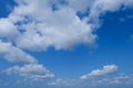 White cloud and Beautiful  with blue sky background Royalty Free Stock Photo