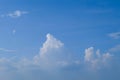 White cloud and Beautiful  with blue sky background Royalty Free Stock Photo