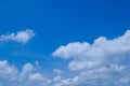 White cloud and Beautiful  with blue sky background Royalty Free Stock Photo