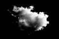 White cloud, black background, abstract air and smoke Royalty Free Stock Photo