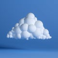 White Cloud On Blue Background (Network Icon) 4th Version