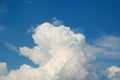 White cloud on the blue sky Royalty Free Stock Photo