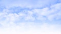 White cloud with blue sky background.Morning sun light beautiful concept.Decorate layout or advertisement design.View of copy Royalty Free Stock Photo