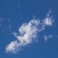 White cloud in the blue sky for background