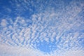 White cloud on blue sky background