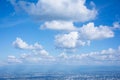 The white cloud on the blue sky in the bright day Royalty Free Stock Photo