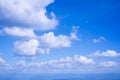 The white cloud on the blue sky in the bright day Royalty Free Stock Photo