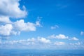 The white cloud on the blue sky in the bright day Royalty Free Stock Photo
