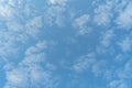 white cloud on blue sky. Colorful Beautiful blue sky with cloud formation background. white clouds soft focus Royalty Free Stock Photo