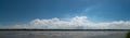 White cloud blue sky panorama Royalty Free Stock Photo