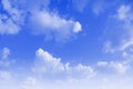 White cloud with blue sky scene background.Morning sun light beautiful bright fresh concept.Decorate layout or advertisement Royalty Free Stock Photo