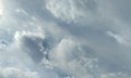 Cloud blue sky.Cloud.Single cloud in the blue sky.Lucky cloud. Royalty Free Stock Photo