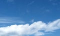 Cloud blue sky.Cloud.Single cloud in the blue sky.Lucky cloud. Royalty Free Stock Photo