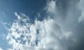 Cloud blue sky.Cloud.Single cloud in the blue sky.Lucky cloud. Royalty Free Stock Photo
