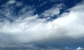 Cloud blue sky.Cloud.Single cloud in the blue sky.Lucky cloud. Royalty Free Stock Photo