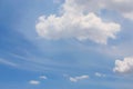 Cloud and sky moving in clear weather day