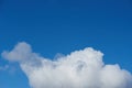 White cloud with copyspace on blue sky Royalty Free Stock Photo