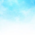 White cloud detail in blue sky illustration background co Royalty Free Stock Photo