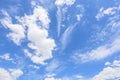 White cloud disappear in the hot sun on blue sky Royalty Free Stock Photo