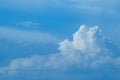 White Cloud fluffy over blue sky nature cloudscape background Royalty Free Stock Photo