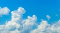 White cloud formation and blue sky. Royalty Free Stock Photo