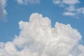 White cloud formations on the blue sky. Abstract heaven background with white clouds Royalty Free Stock Photo