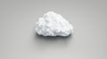 A white cloud on a gray background. Royalty Free Stock Photo