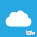 White cloud icon Royalty Free Stock Photo