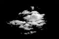 white cloud isolated on black background Royalty Free Stock Photo