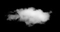 White cloud isolated black background sky Royalty Free Stock Photo