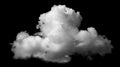 White cloud isolated on black background,Textured smoke,brush effect