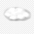 White cloud, weather meteo icon