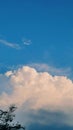 White cloude on the blue sky Royalty Free Stock Photo
