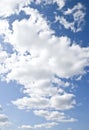 White clouds against a blue sky Royalty Free Stock Photo