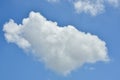 White clouds against blue sky for a backgrounds