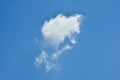 White clouds against blue sky for a backgrounds