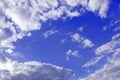 White clouds around blue sky Royalty Free Stock Photo
