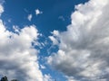 White clouds in the beautiful blue sky Royalty Free Stock Photo
