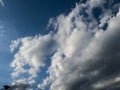 White clouds in blue backround Royalty Free Stock Photo