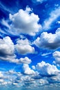 White Clouds in a Blue Sky Royalty Free Stock Photo
