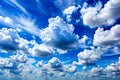 White Clouds in a Blue Sky Royalty Free Stock Photo