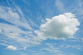 White clouds on blue sky Royalty Free Stock Photo