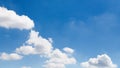 White clouds and blue sky background on daylight, panorama sky