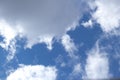 White clouds on blue sky background image Royalty Free Stock Photo