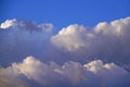 White clouds on a blue sky  background Royalty Free Stock Photo